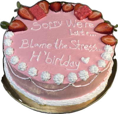 Vanilla Strawberry Cake